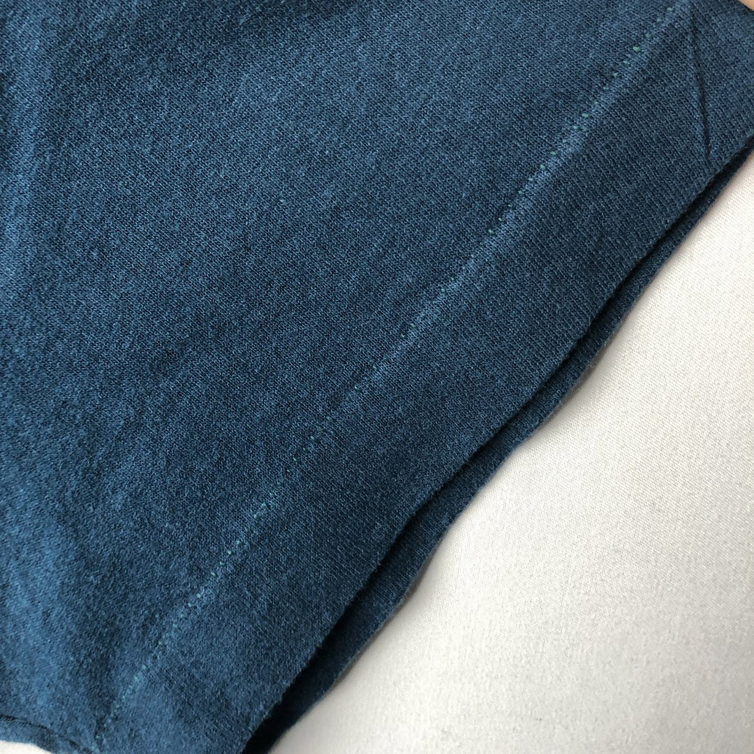 ~90'S Fruit of the Loom Plain Pocket T-Shirt, Made in USA, Men's Size M (Equivalent), Vintage cotton navy blue type Vintage Second Hand
