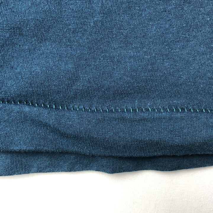 ~90'S Fruit of the Loom Plain Pocket T-Shirt, Made in USA, Men's Size M (Equivalent), Vintage cotton navy blue type Vintage Second Hand