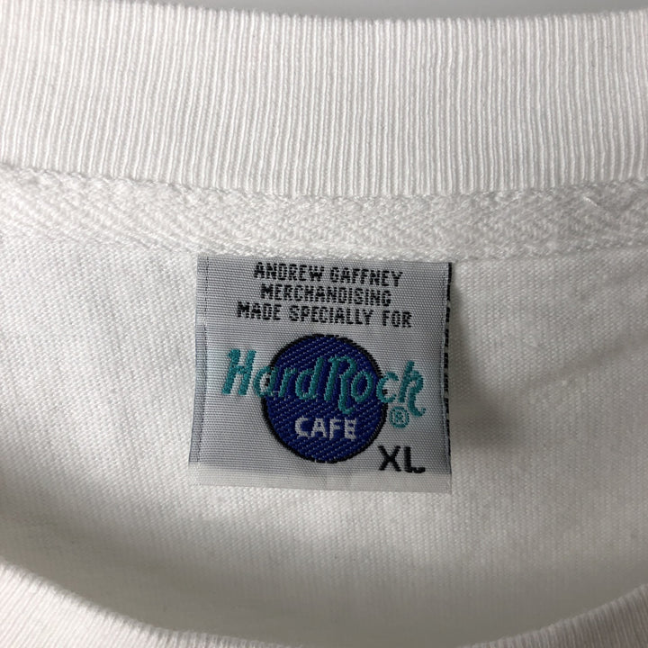 HARD ROCK CAFE Hard Rock Cafe Advertising T-shirt Men's XL size cotton white type Vintage Second Hand