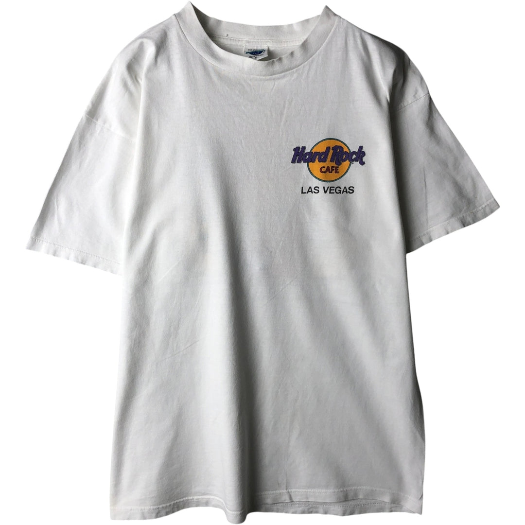 HARD ROCK CAFE Hard Rock Cafe Advertising T-shirt Men's XL size cotton white type Vintage Second Hand