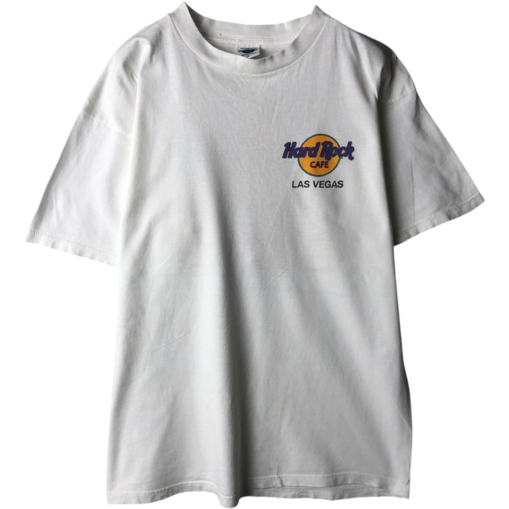 HARD ROCK CAFE Hard Rock Cafe Advertising T-shirt Men's XL size cotton white type Vintage Second Hand