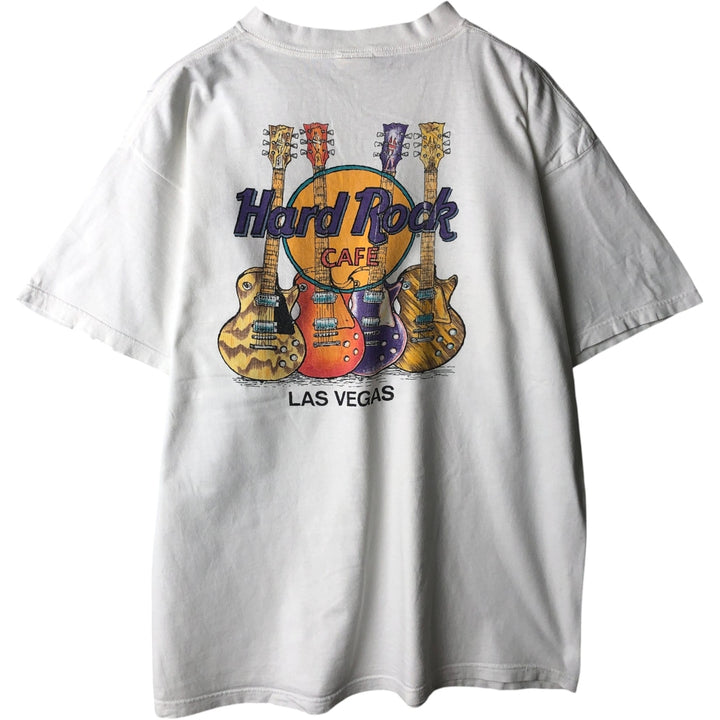 HARD ROCK CAFE Hard Rock Cafe Advertising T-shirt Men's XL size cotton white type Vintage Second Hand