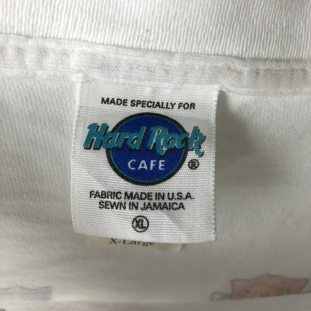HARD ROCK CAFE Hard Rock Cafe Advertising T-shirt Men's XL size cotton white type Vintage Second Hand