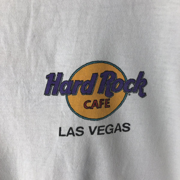 HARD ROCK CAFE Hard Rock Cafe Advertising T-shirt Men's XL size cotton white type Vintage Second Hand