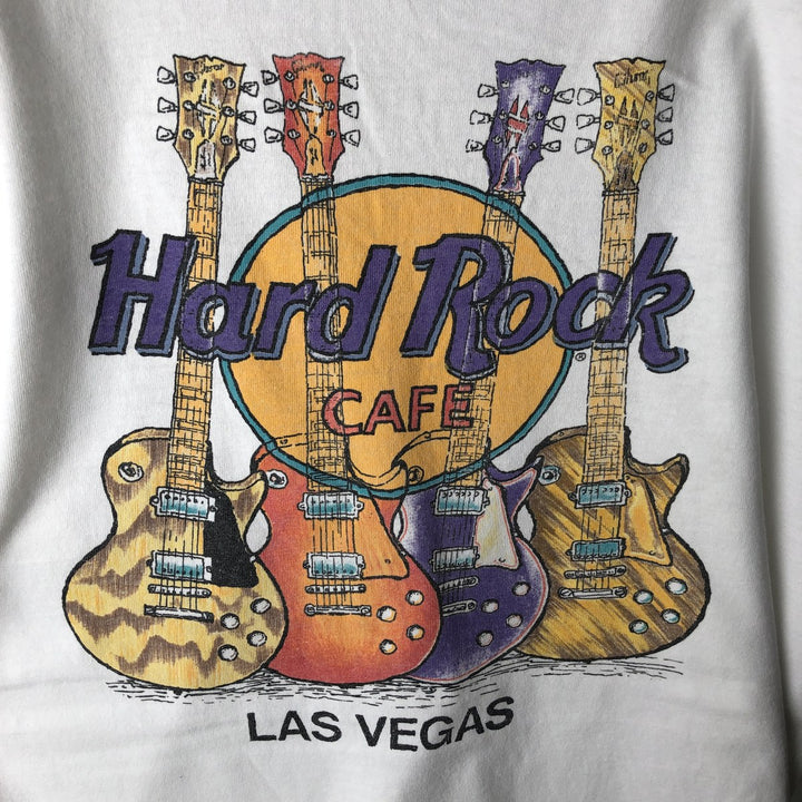HARD ROCK CAFE Hard Rock Cafe Advertising T-shirt Men's XL size cotton white type Vintage Second Hand