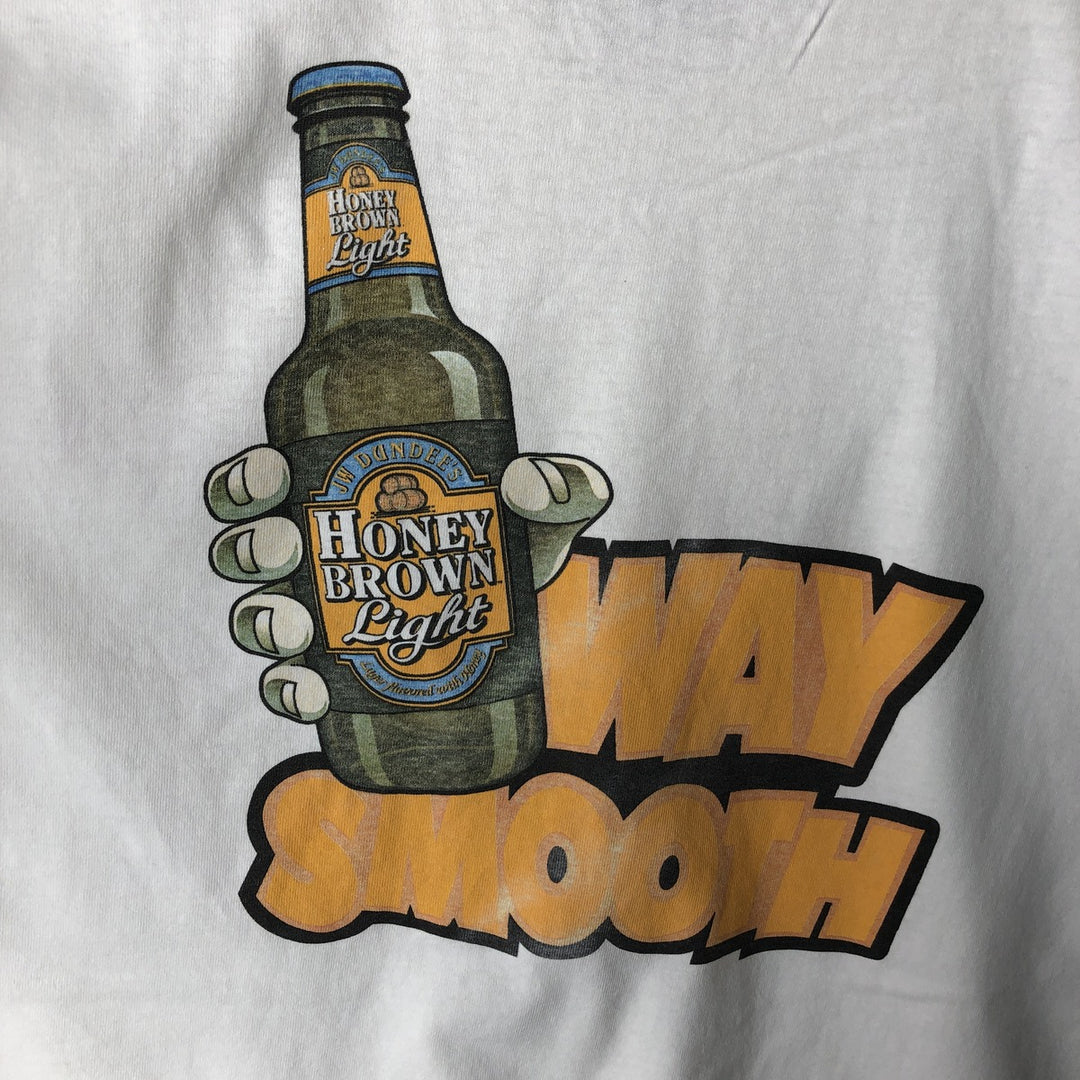 90'S ACME APPAREL Genesee Brewing Company Advertising T-Shirt, Made in USA, Men's XL equivalent, Vintage cotton white type Vintage Second Hand