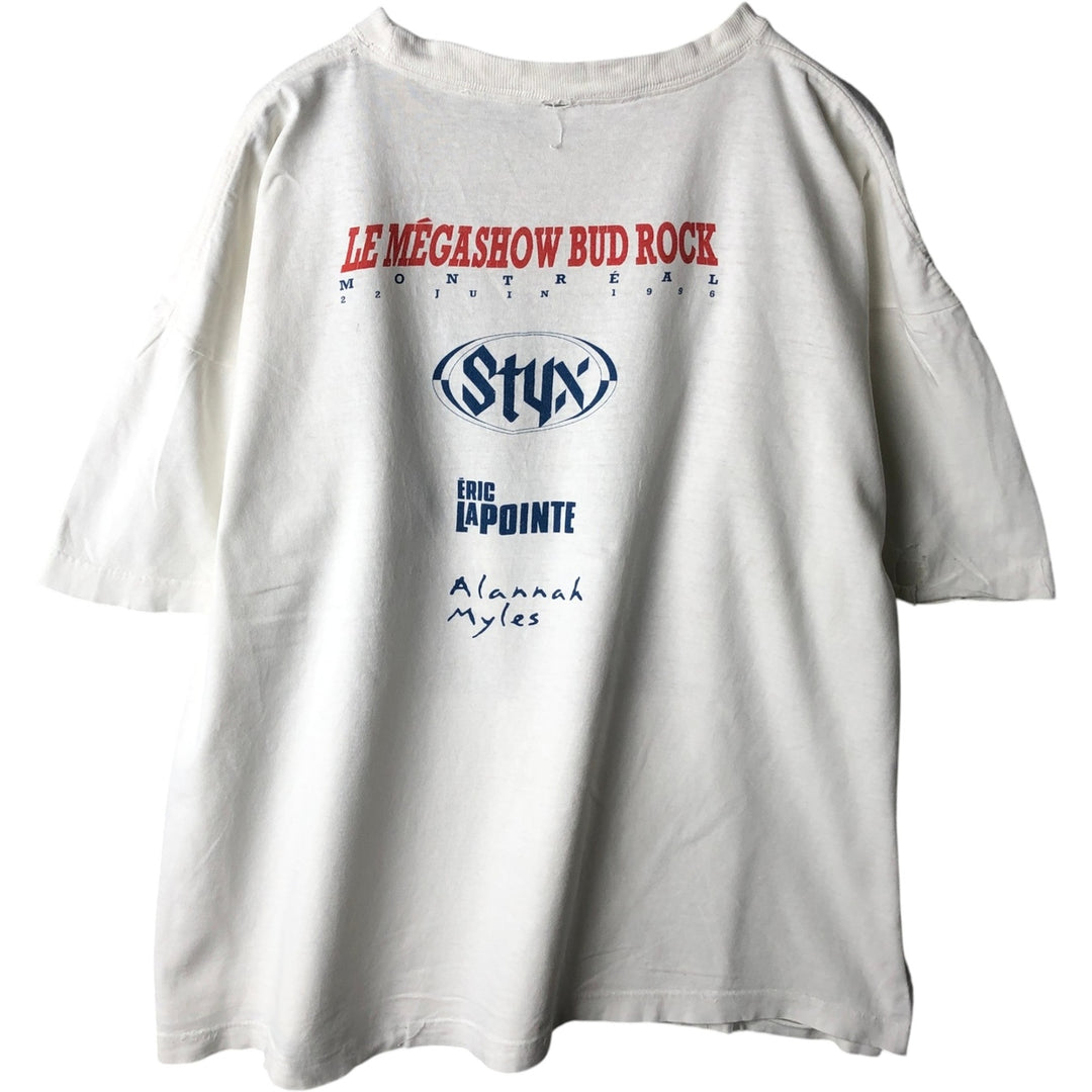 Big size 90'S Budweiser advertising T-shirt, men's equivalent to XXXL, vintage. unclear white type Vintage Second Hand