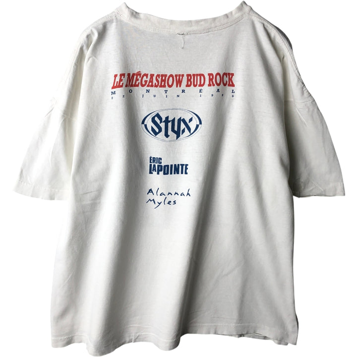 Big size 90'S Budweiser advertising T-shirt, men's equivalent to XXXL, vintage. unclear white type Vintage Second Hand