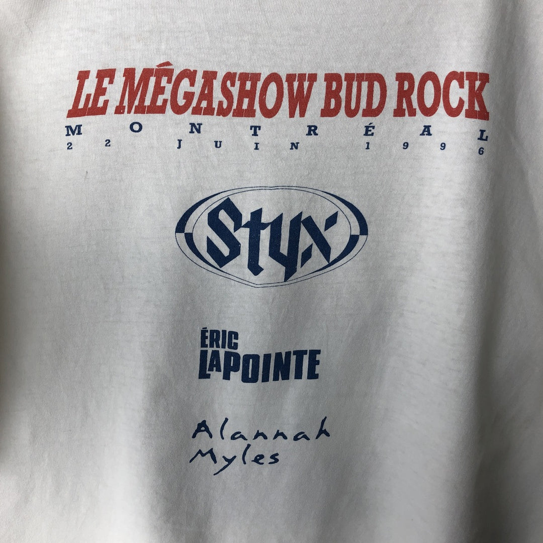 Big size 90'S Budweiser advertising T-shirt, men's equivalent to XXXL, vintage. unclear white type Vintage Second Hand