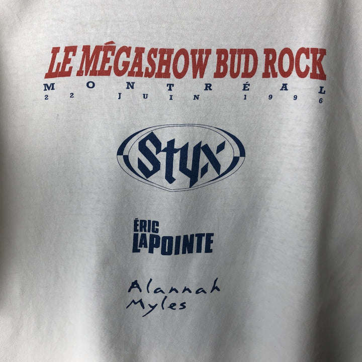 Big size 90'S Budweiser advertising T-shirt, men's equivalent to XXXL, vintage. unclear white type Vintage Second Hand