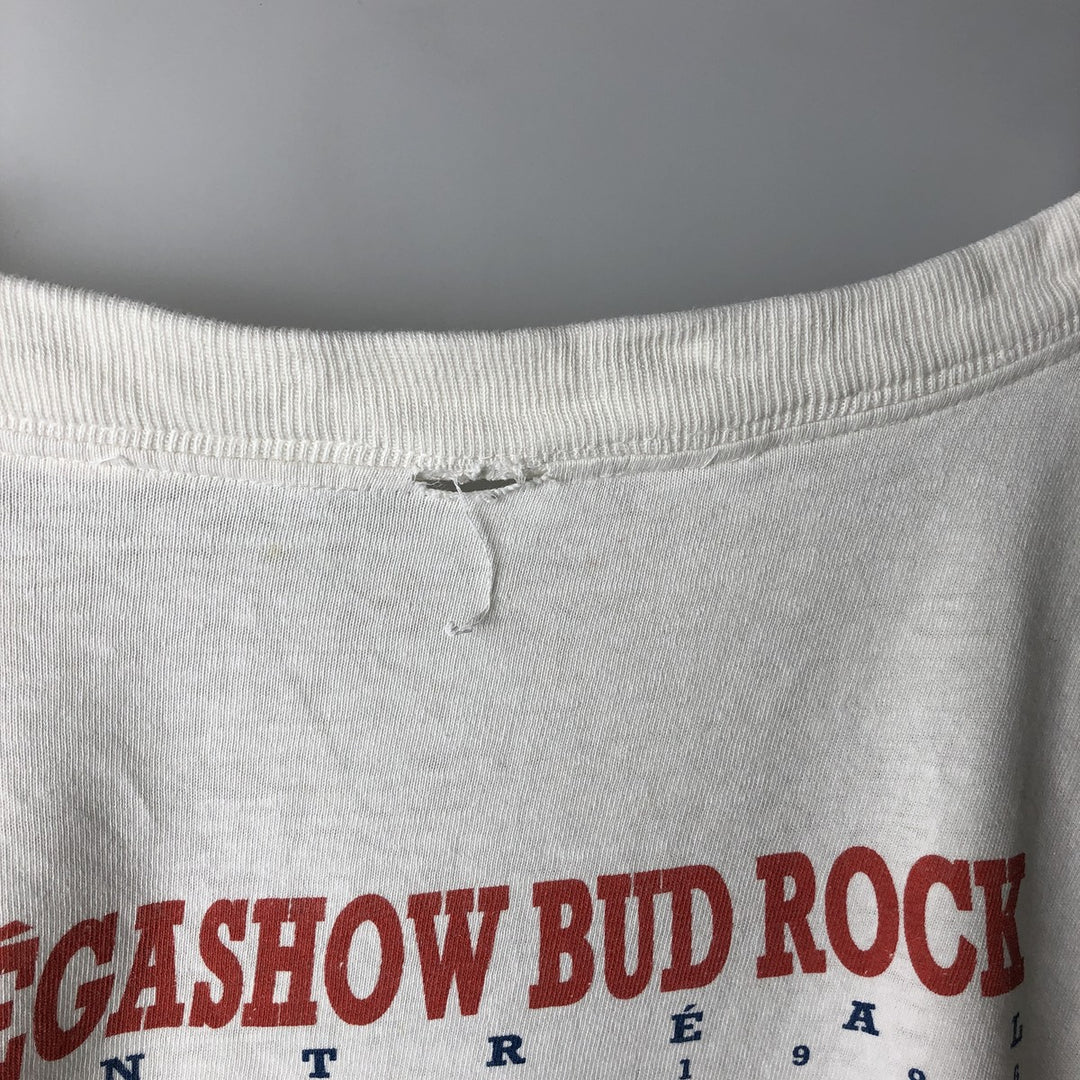 Big size 90'S Budweiser advertising T-shirt, men's equivalent to XXXL, vintage. unclear white type Vintage Second Hand
