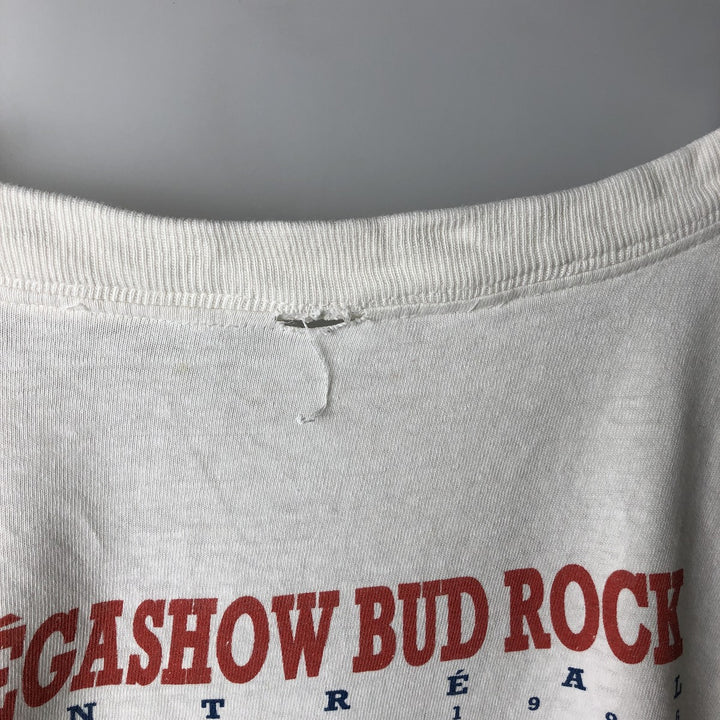 Big size 90'S Budweiser advertising T-shirt, men's equivalent to XXXL, vintage. unclear white type Vintage Second Hand