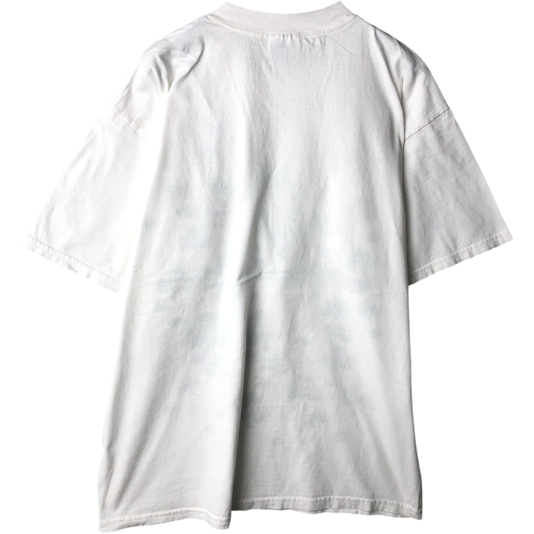 Gildan Bud Light Advertising T-Shirt, Men's Size XL (approx.) cotton white type Vintage Second Hand