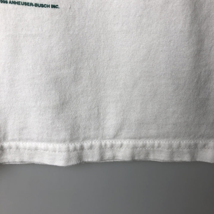 Gildan Bud Light Advertising T-Shirt, Men's Size XL (approx.) cotton white type Vintage Second Hand