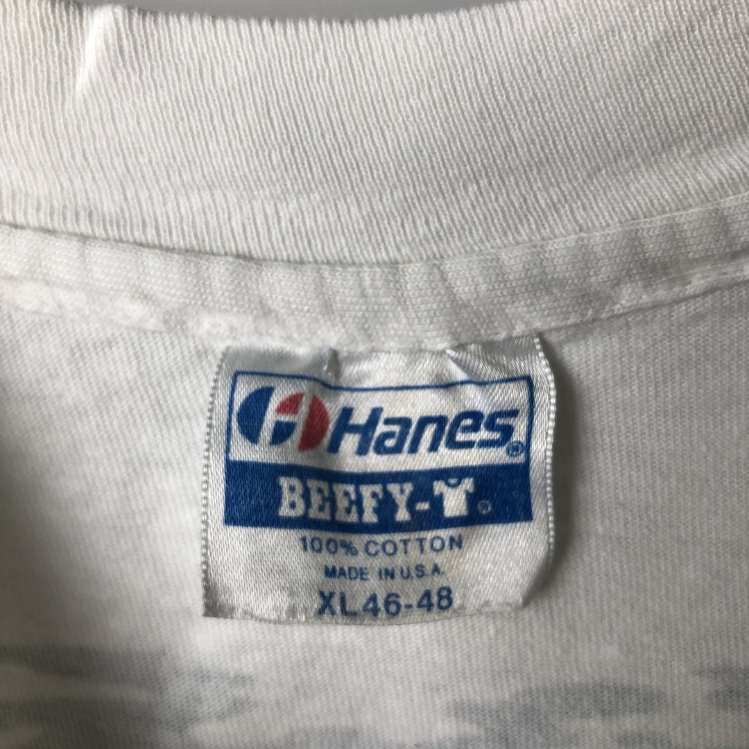 1980'S Hanes Eskimo Joe's Advertising T-Shirt, Made in USA, Men's XL equivalent, Vintage cotton white type Vintage Second Hand