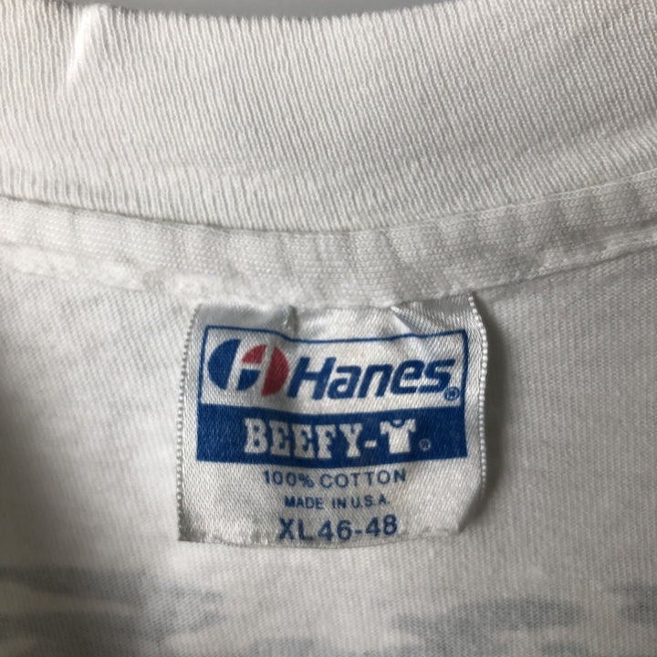 1980'S Hanes Eskimo Joe's Advertising T-Shirt, Made in USA, Men's XL equivalent, Vintage cotton white type Vintage Second Hand