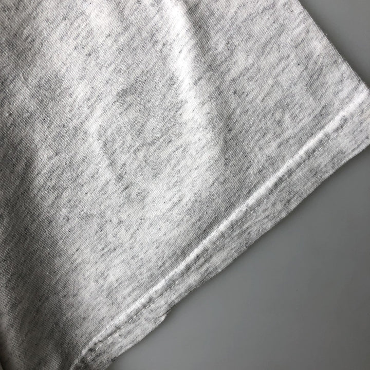Big Size 90'S T-AMERICA BUDWEISER Advertising T-Shirt Men's XXXL Equivalent Vintage cotton gray type Vintage Second Hand