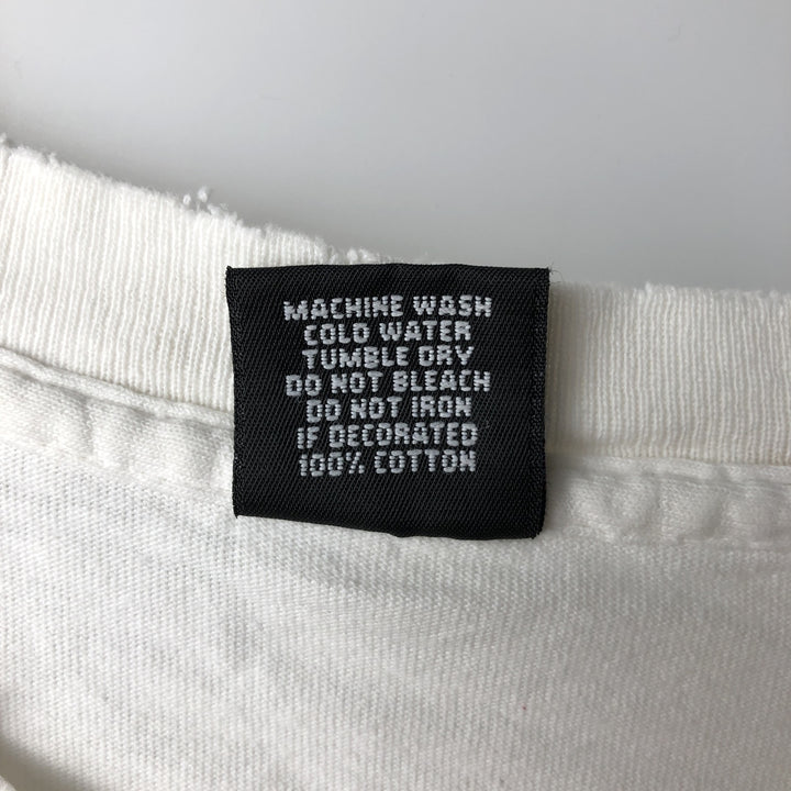 90'S M and M's advertising T-shirt, made in USA, men's size L equivalent, vintage, large print. cotton white type Vintage Second Hand
