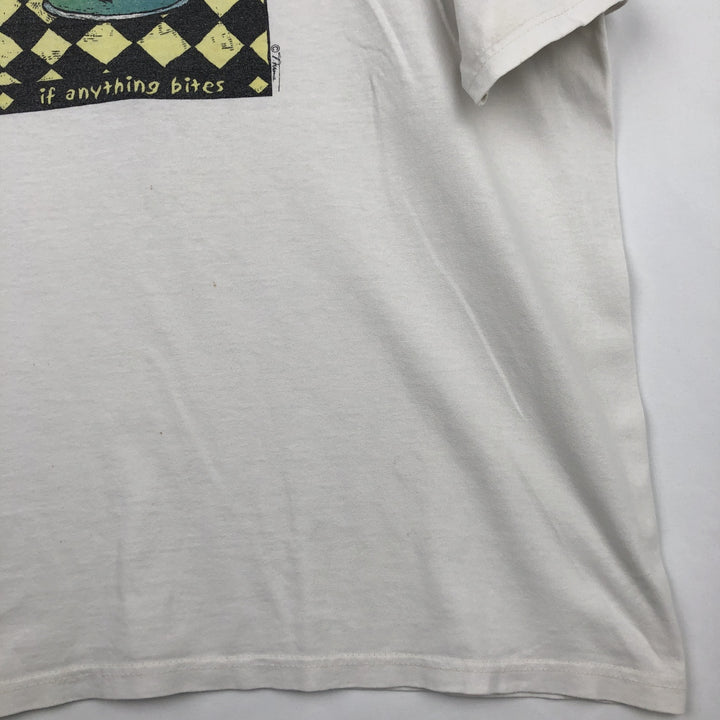 Anvil Printed T-shirt, Men's XL size cotton white type Vintage Second Hand