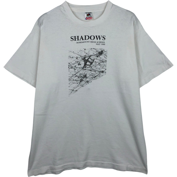 Vintage 90'S Fruit of the Loom photo T-shirt, Made in USA, Men's XL cotton white type Vintage Second Hand
