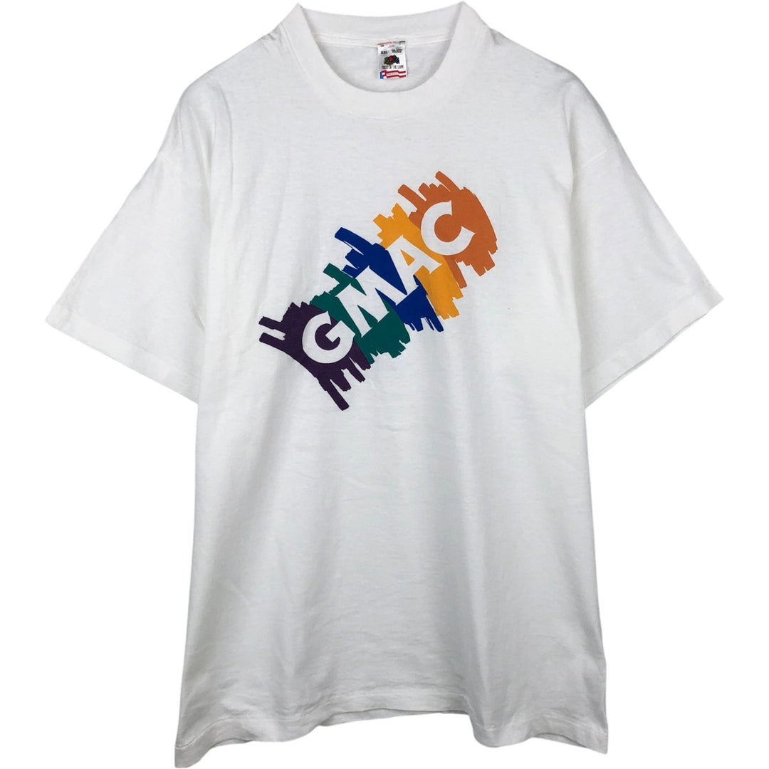 90'S Fruit of the Loom printed T-shirt, made in the USA, men's XXL, vintage cotton white type Vintage Second Hand