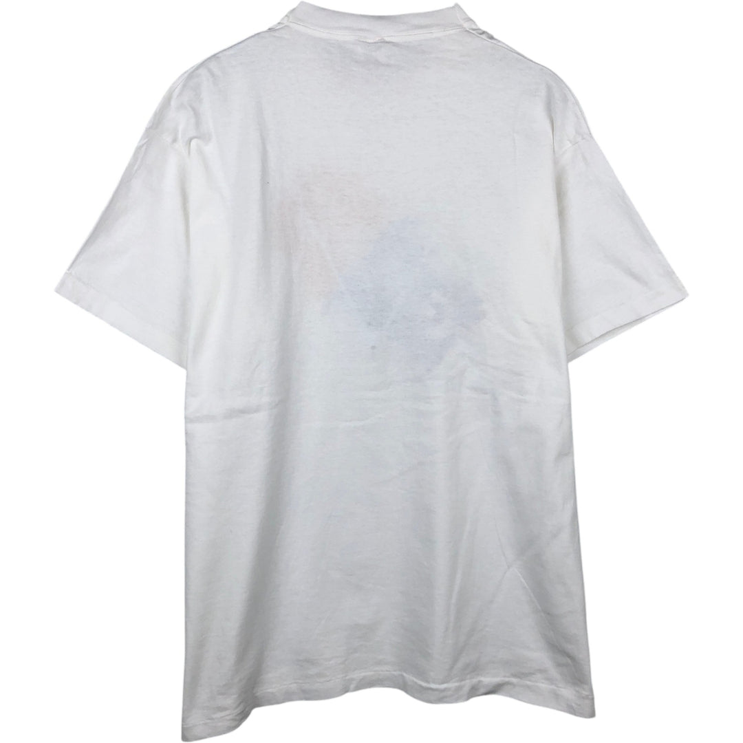 90'S Fruit of the Loom printed T-shirt, made in the USA, men's XXL, vintage cotton white type Vintage Second Hand