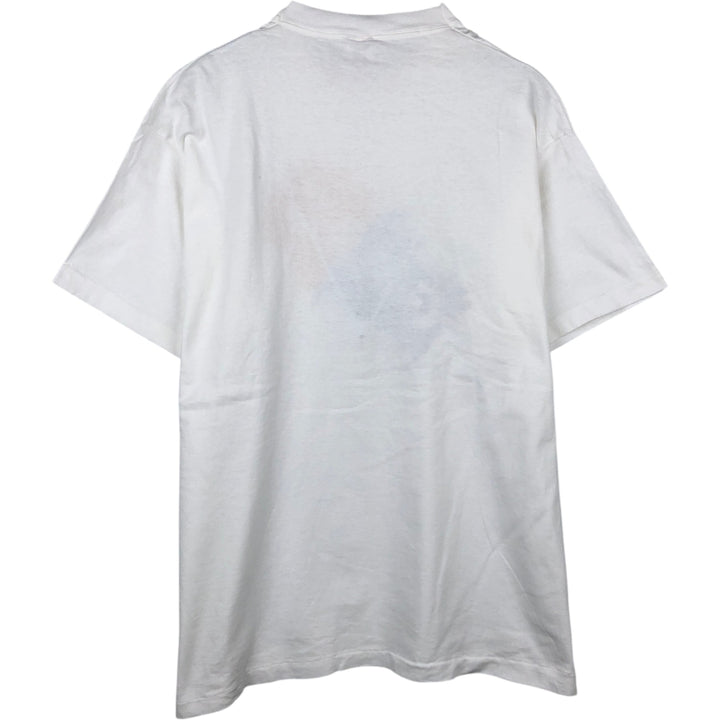 90'S Fruit of the Loom printed T-shirt, made in the USA, men's XXL, vintage cotton white type Vintage Second Hand