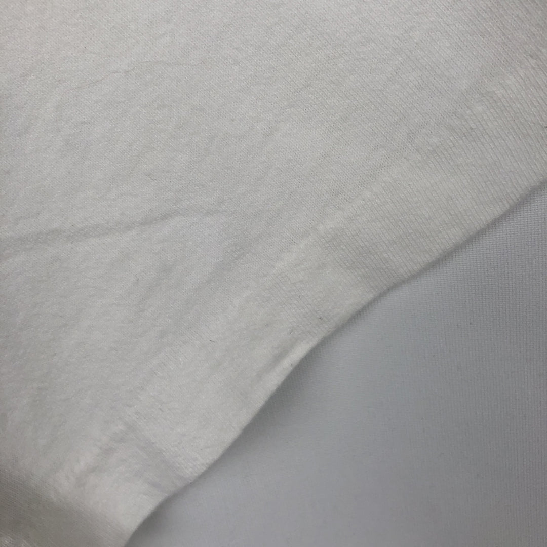 Big size 90'S Fruit of the Loom printed T-shirt, made in USA, men's equivalent to XXXL, vintage. cotton white type Vintage Second Hand