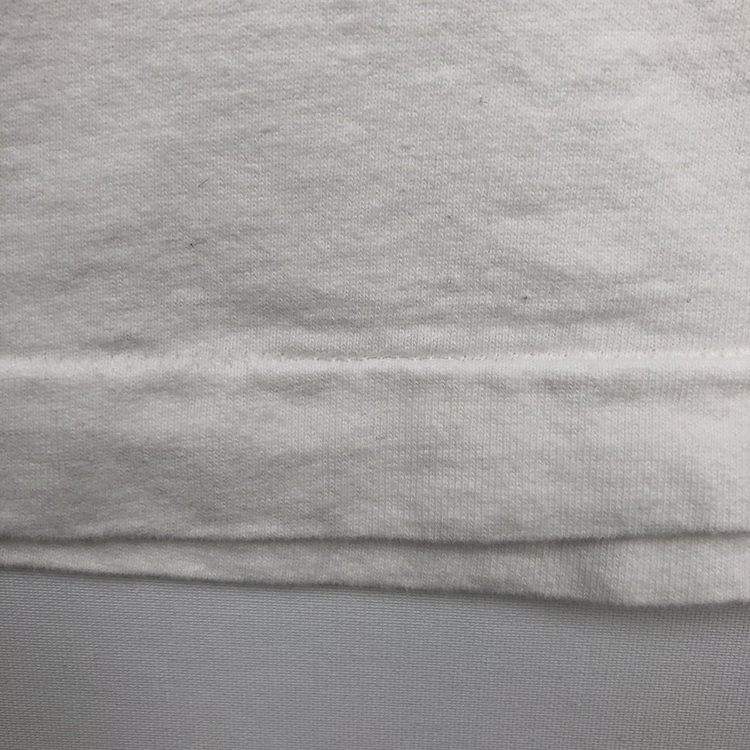 Big size 90'S Fruit of the Loom printed T-shirt, made in USA, men's equivalent to XXXL, vintage. cotton white type Vintage Second Hand