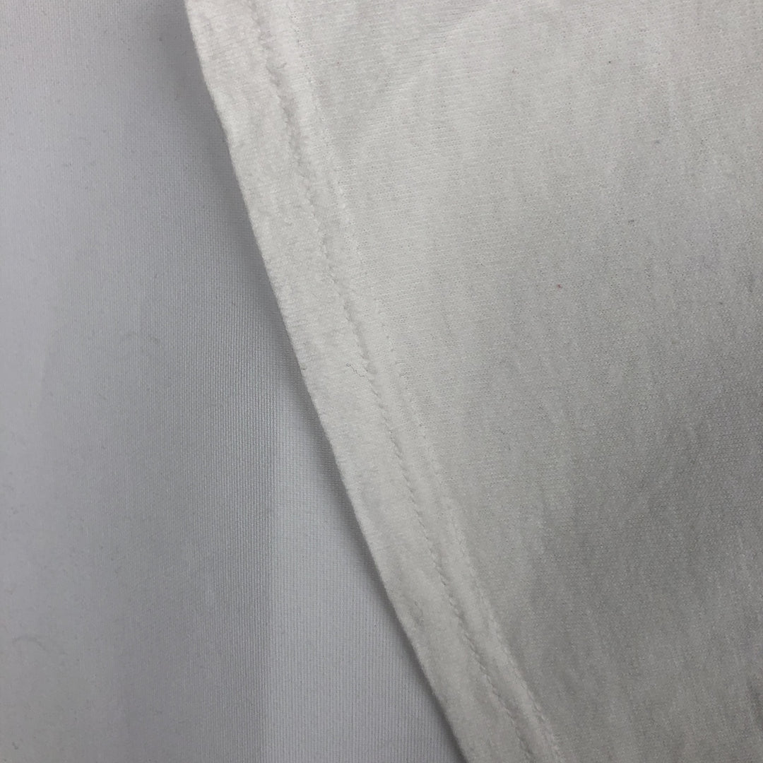 90s-era TULTEX printed T-shirt, men's size XL equivalent, vintage. cotton white type Vintage Second Hand
