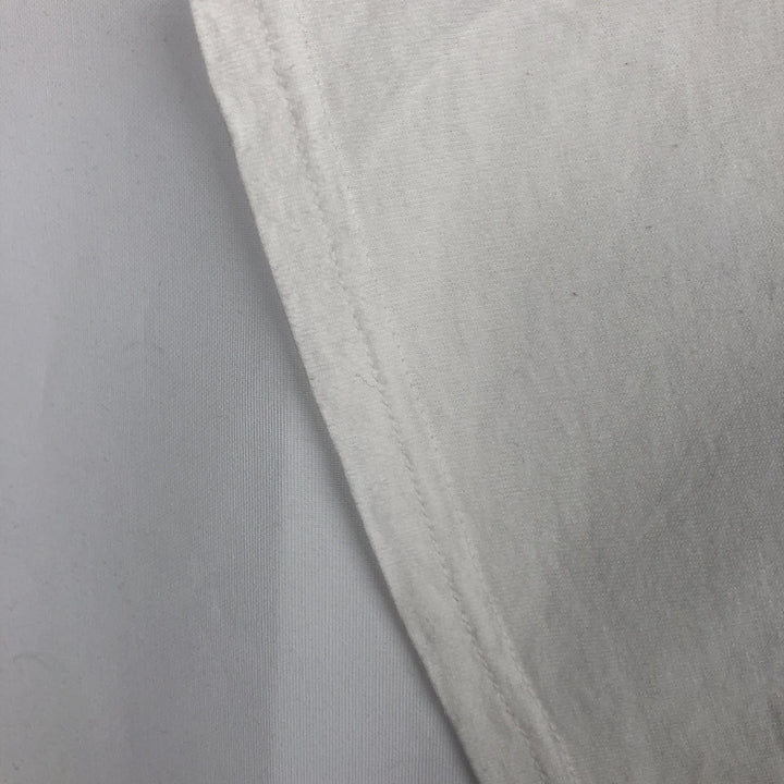 90s-era TULTEX printed T-shirt, men's size XL equivalent, vintage. cotton white type Vintage Second Hand