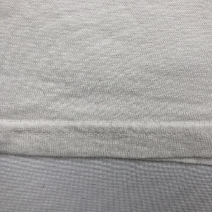 90s-era TULTEX printed T-shirt, men's size XL equivalent, vintage. cotton white type Vintage Second Hand