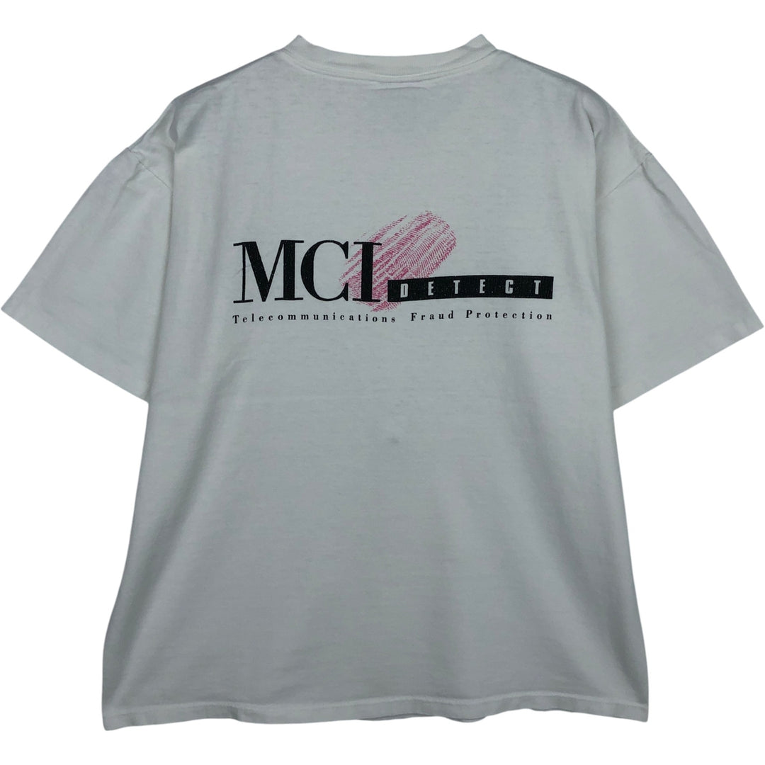 90'S ONEITA Advertising T-shirt Made in USA Men's L Vintage cotton white type Vintage Second Hand