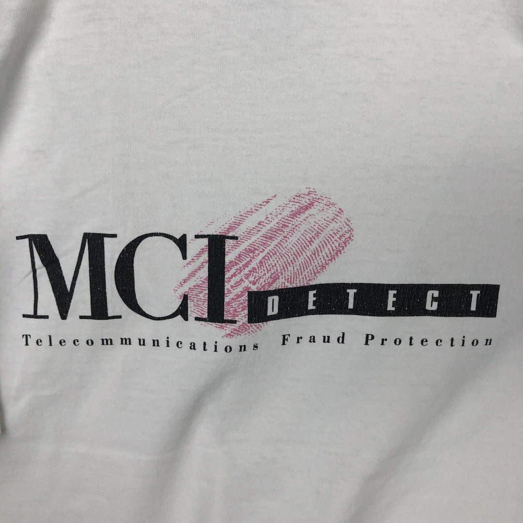 90'S ONEITA Advertising T-shirt Made in USA Men's L Vintage cotton white type Vintage Second Hand