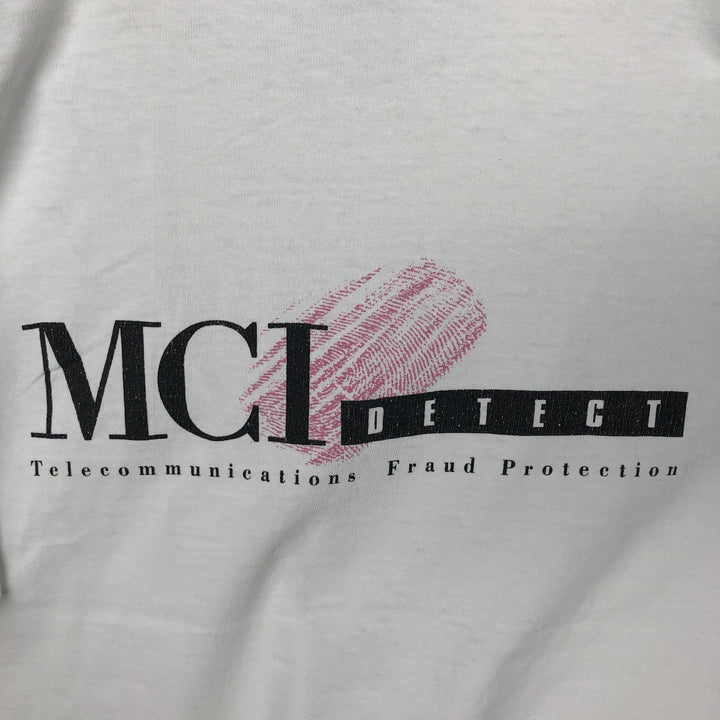 90'S ONEITA Advertising T-shirt Made in USA Men's L Vintage cotton white type Vintage Second Hand