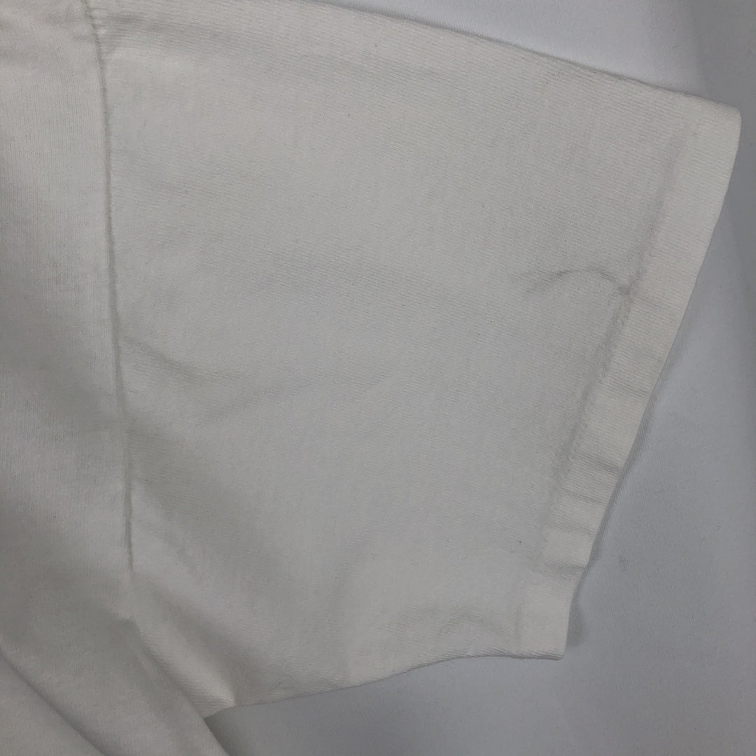 90'S ONEITA Advertising T-shirt Made in USA Men's L Vintage cotton white type Vintage Second Hand