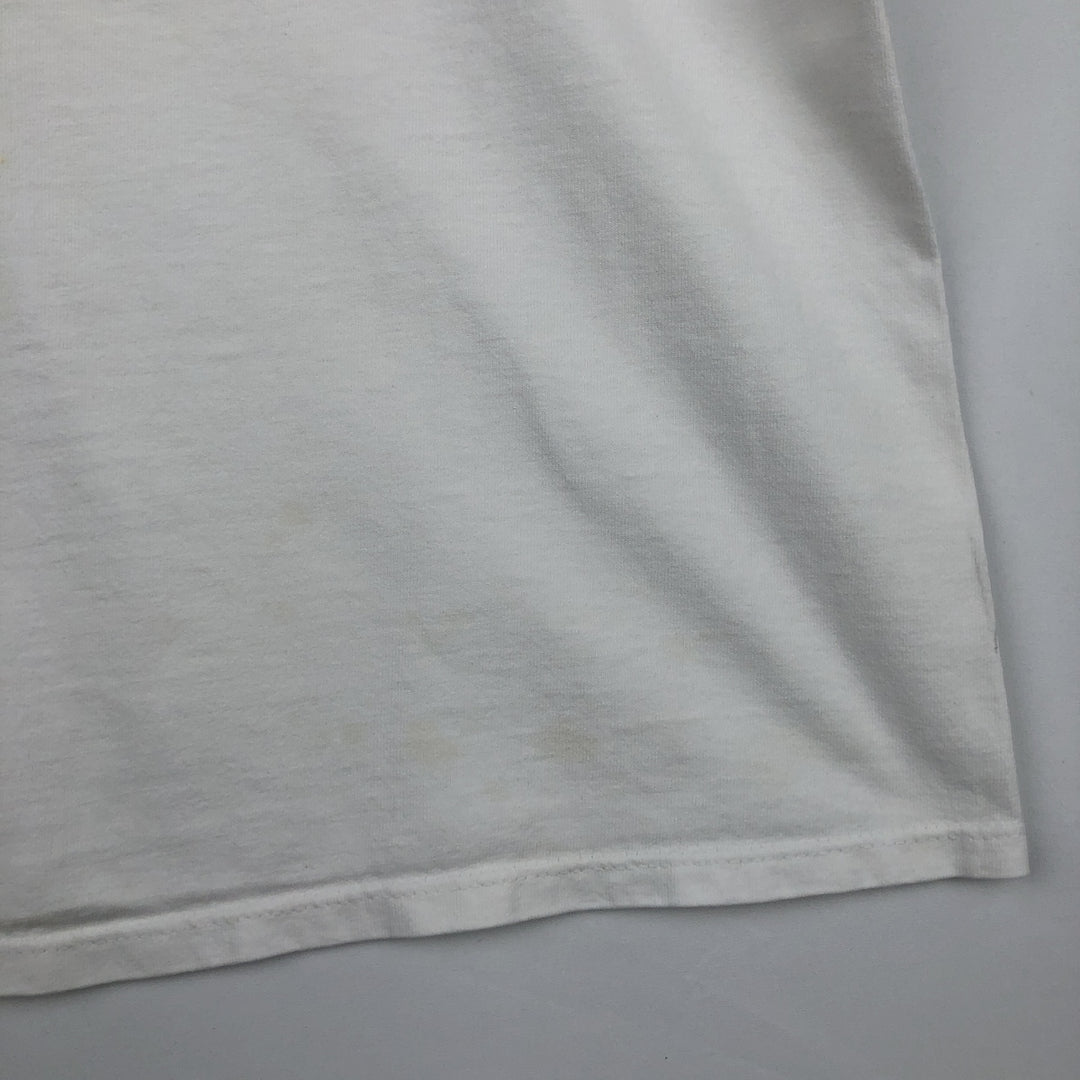 90'S ONEITA Advertising T-shirt Made in USA Men's L Vintage cotton white type Vintage Second Hand
