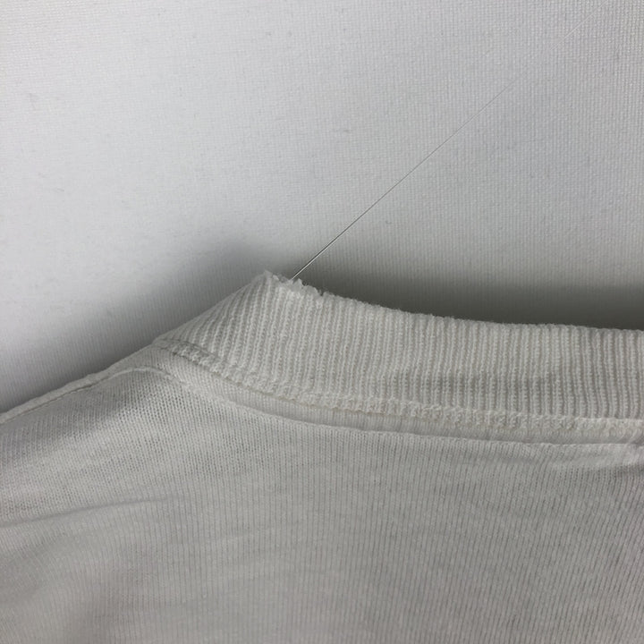 90'S ONEITA Advertising T-shirt Made in USA Men's L Vintage cotton white type Vintage Second Hand