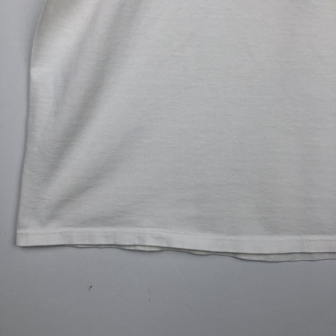 90'S ONEITA Advertising T-shirt Made in USA Men's L Vintage cotton white type Vintage Second Hand