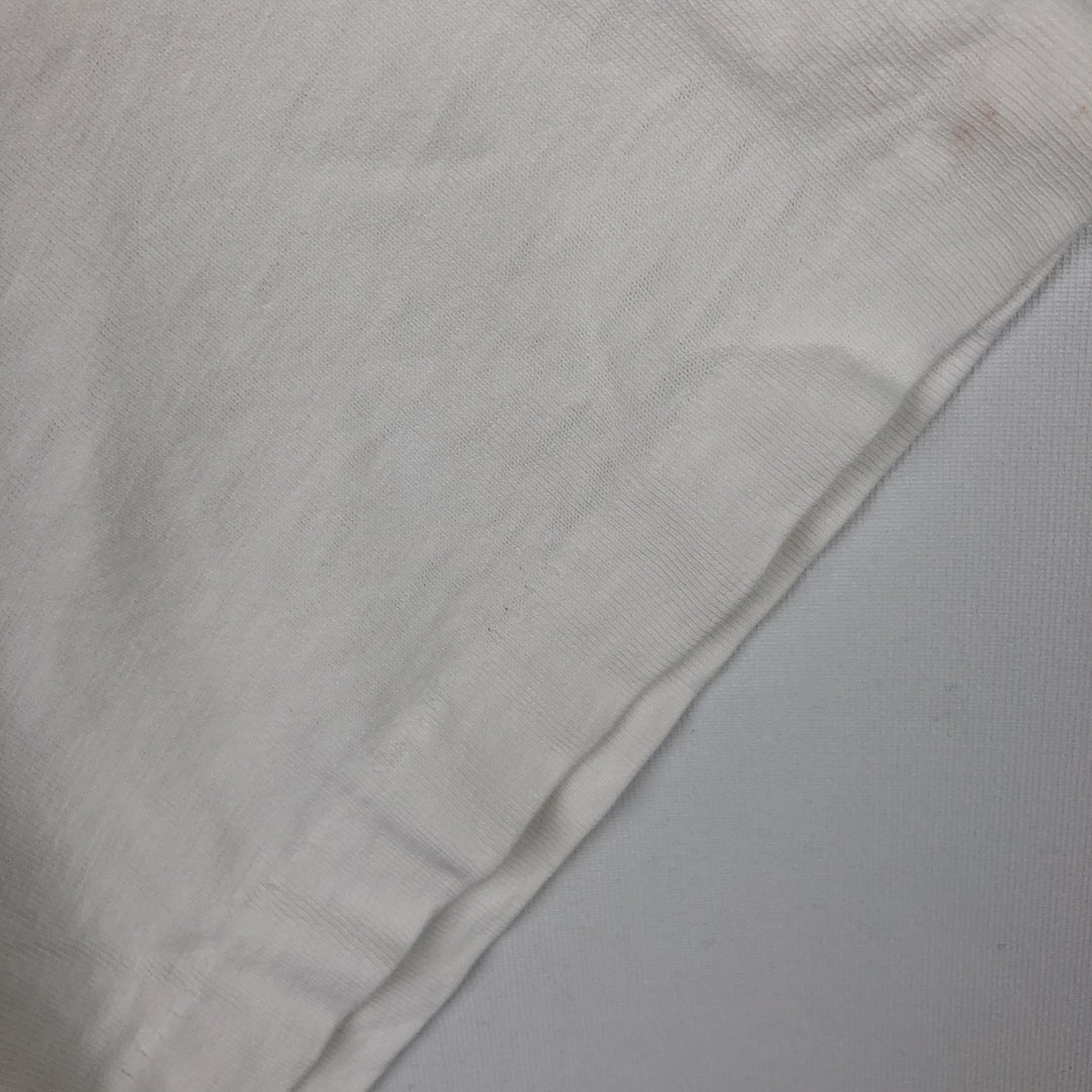90'S ALORE Print T-Shirt, Made in USA, Men's Size L (Equivalent), Vintage cotton white type Vintage Second Hand