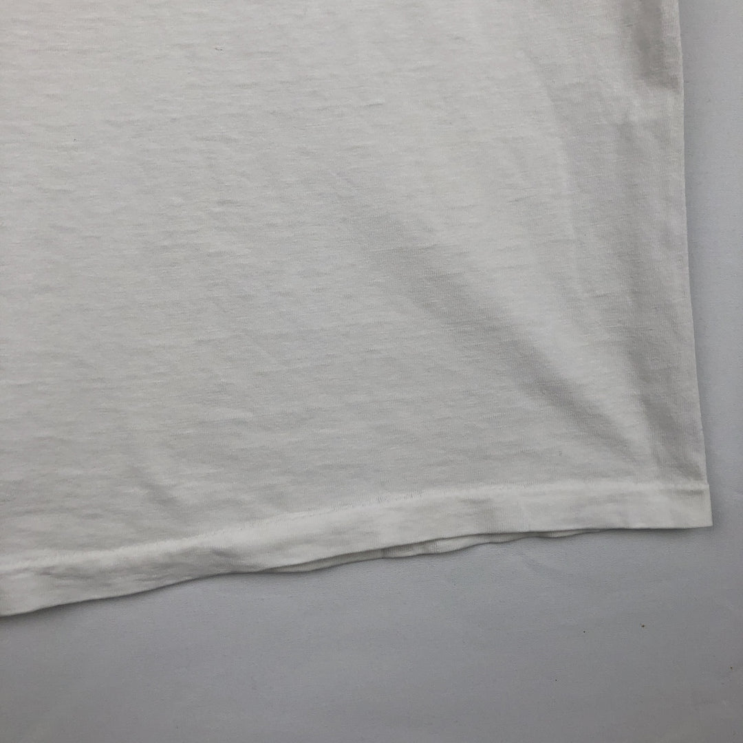 90'S ALORE Print T-Shirt, Made in USA, Men's Size L (Equivalent), Vintage cotton white type Vintage Second Hand