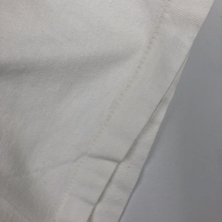 90'S Hanes BEEFY-T Printed T-shirt Made in USA Men's XL Vintage cotton white type Vintage Second Hand