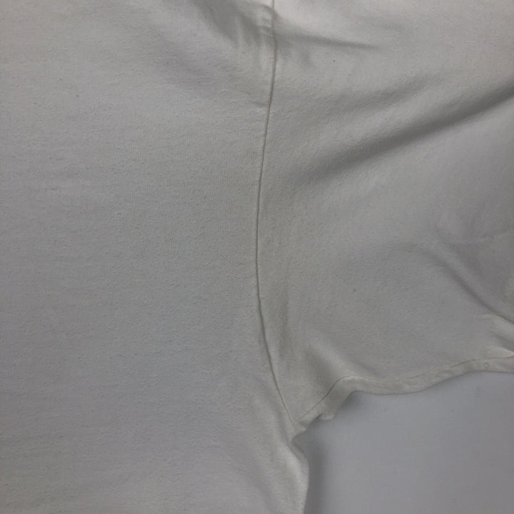 90'S Hanes BEEFY-T Printed T-shirt Made in USA Men's XL Vintage cotton white type Vintage Second Hand
