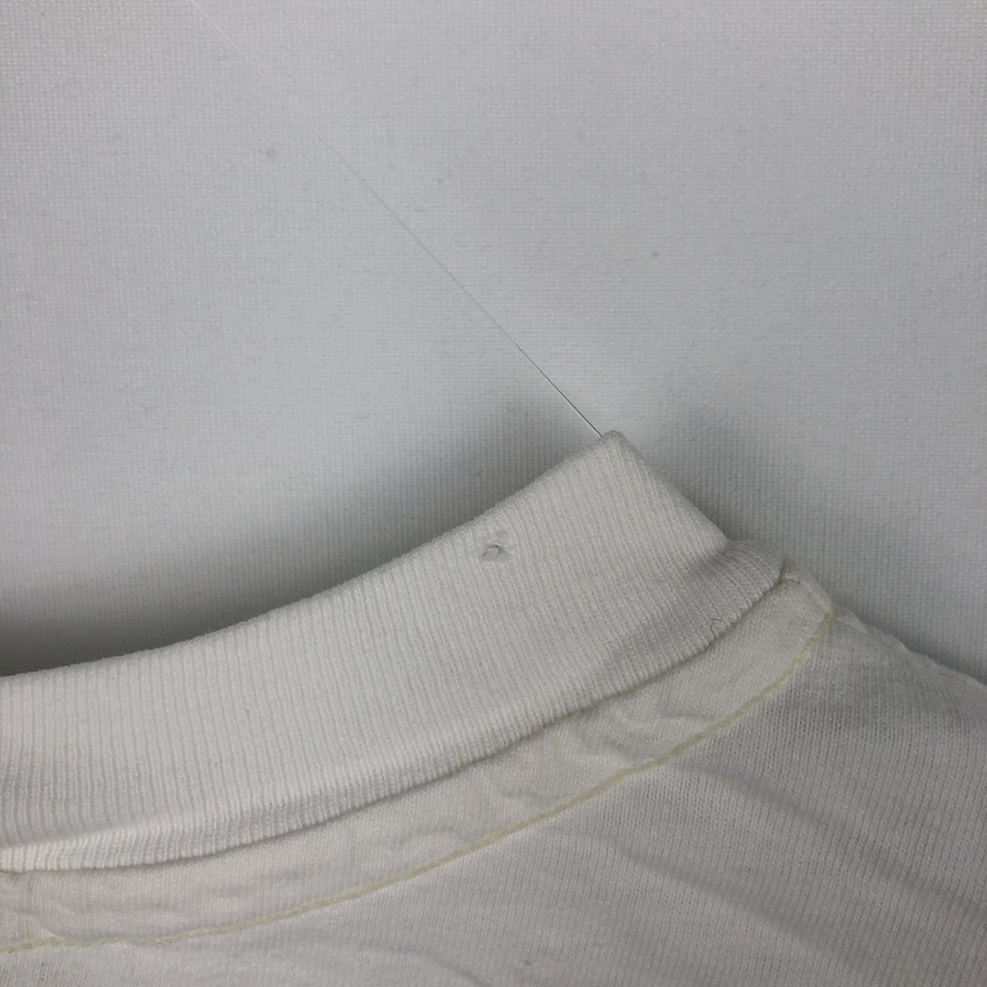 90'S Hanes BEEFY-T Printed T-shirt Made in USA Men's XL Vintage cotton white type Vintage Second Hand