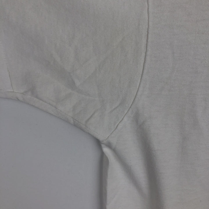 90'S Fruit of the Loom Message Print T-Shirt Made in USA Men's Medium Vintage cotton white type Vintage Second Hand