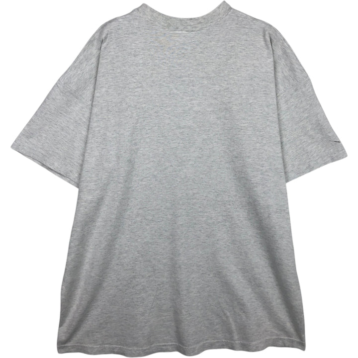 90'S Fruit of the Loom Screen Stars satirical art T-shirt, made in Ireland, men's size L equivalent, vintage. cotton gray type Vintage Second Hand