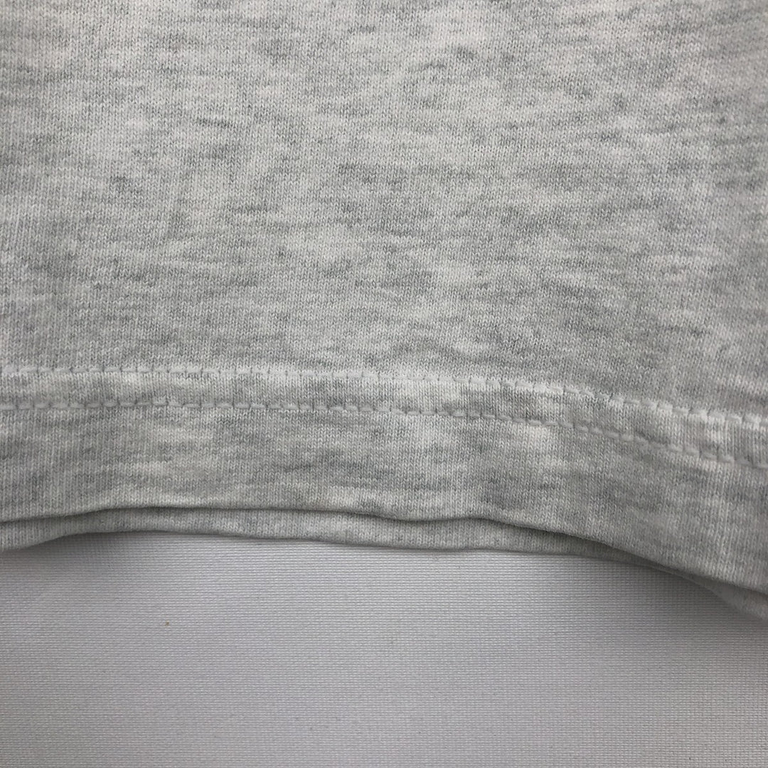 90'S Fruit of the Loom Screen Stars satirical art T-shirt, made in Ireland, men's size L equivalent, vintage. cotton gray type Vintage Second Hand