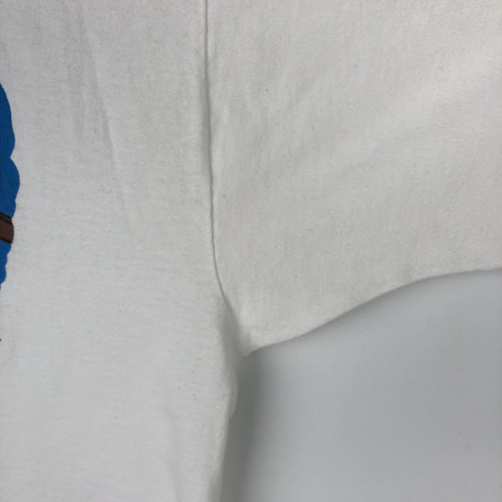 90'S Fruit of the Loom Cow Print T-Shirt, Made in USA, Men's XL (approx.) Vintage cotton white type Vintage Second Hand