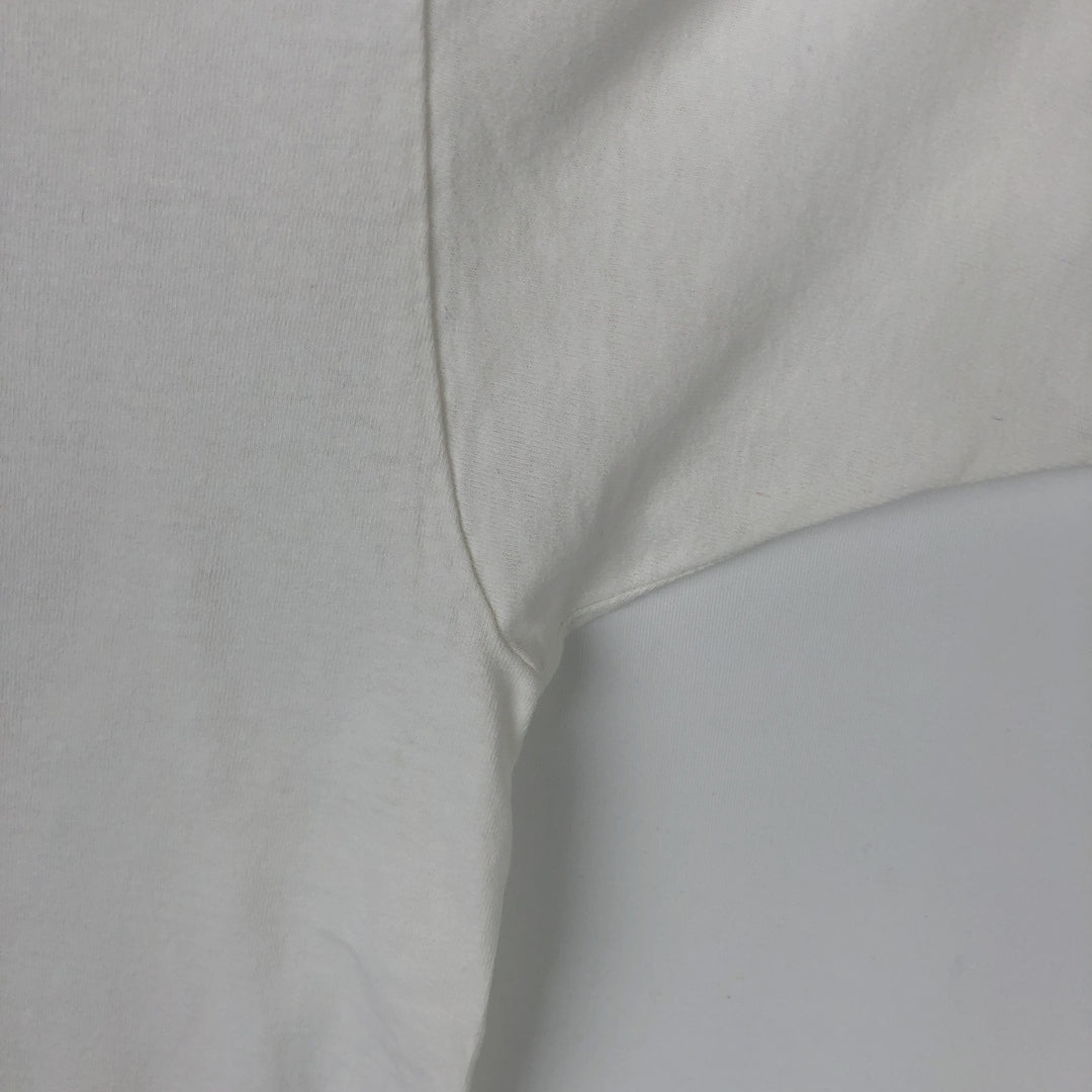 90'S Hanes Heavyweight Animal Pattern Art T-Shirt, Made in USA, Men's XL equivalent, Vintage cotton white type Vintage Second Hand