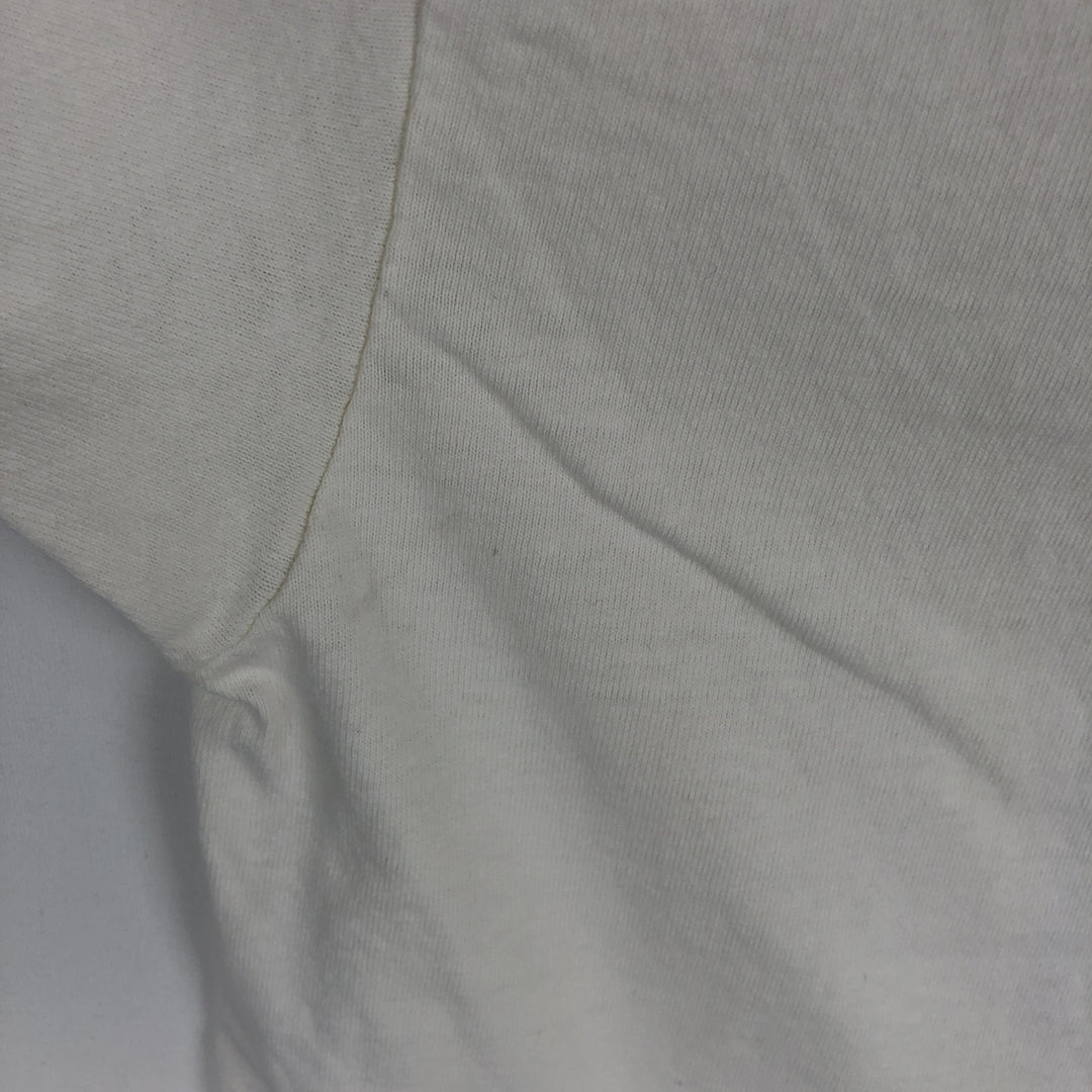 90'S Hanes Heavyweight Animal Pattern Art T-Shirt, Made in USA, Men's XL equivalent, Vintage cotton white type Vintage Second Hand